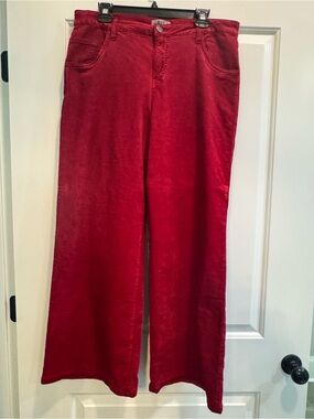 Kut from the Kloth Crimson Velvet Pants